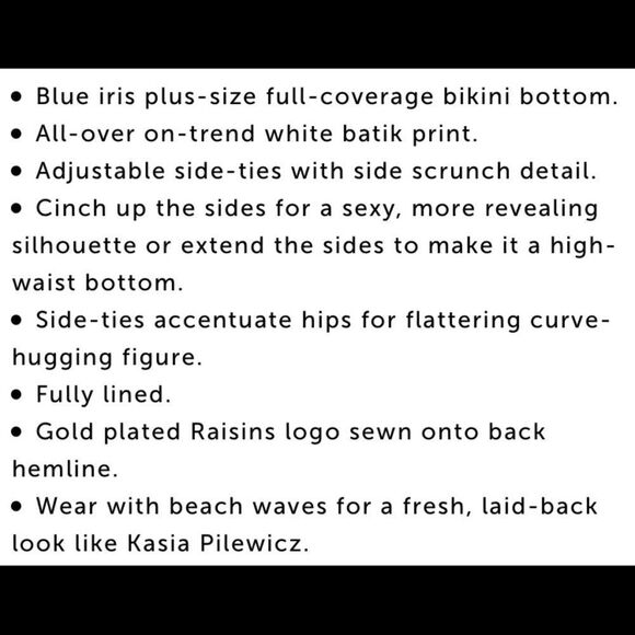 22-Raisins Curve Tahiti Tide Pacific Bikin… - Picture 15 of 16